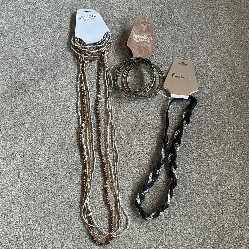 Bundle of Arizona Jean Co. jewelry & headband